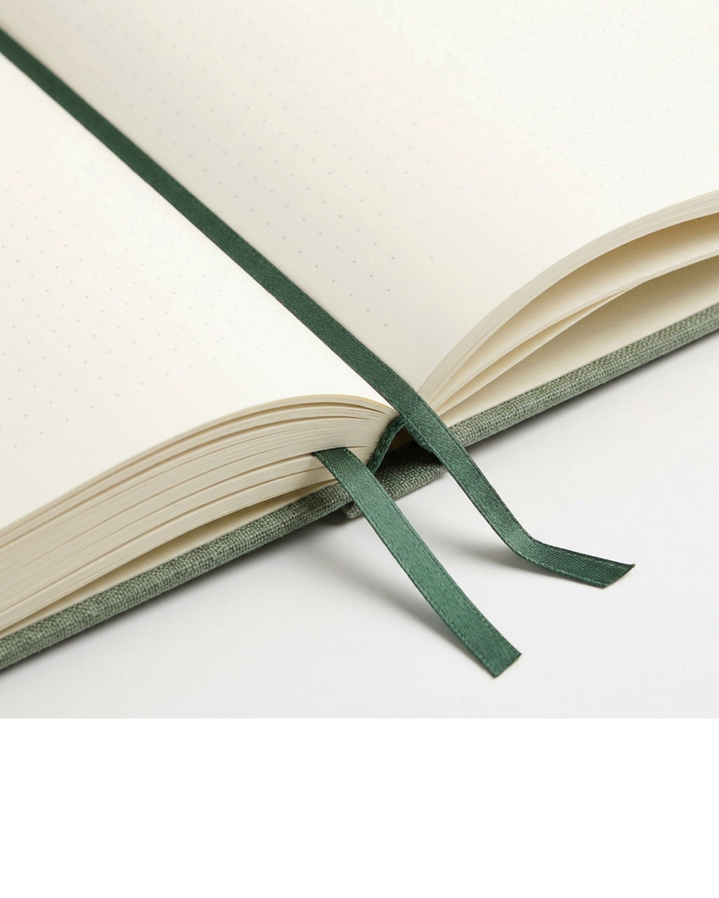Zxkvp A5 Linen Dot Grid Journal Sage - Detail view