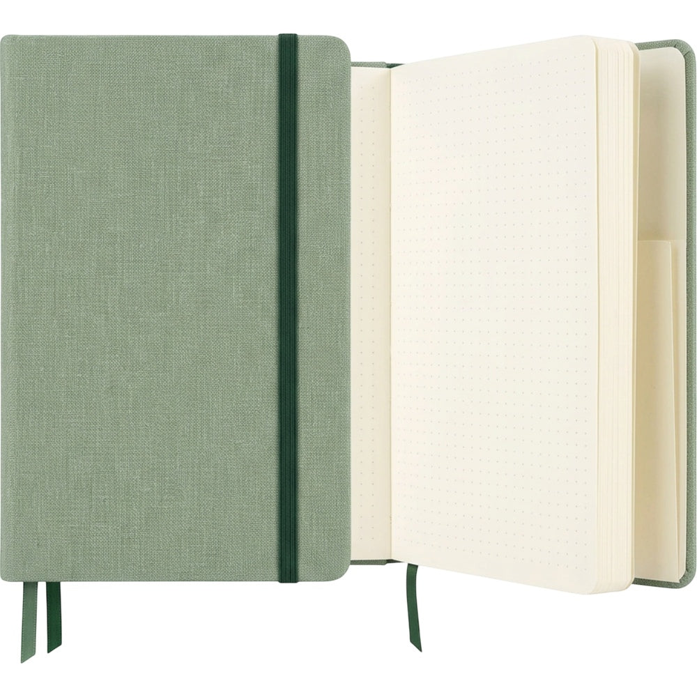 Zxkvp A5 Linen Dot Grid Journal Sage - Product view
