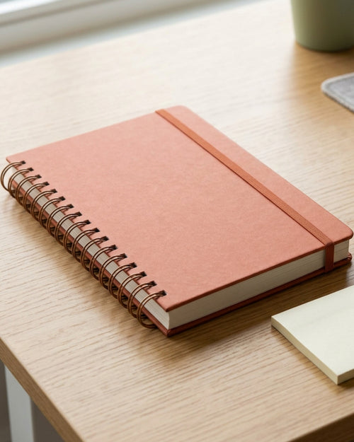 Zxkvp B6 Undated Weekly Wire Planner Terracotta - Lifestyle view