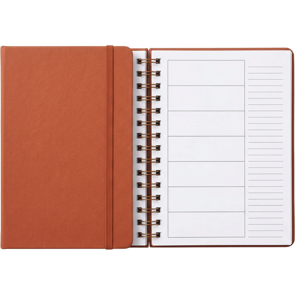 Zxkvp B6 Undated Weekly Wire Planner Terracotta - Product view
