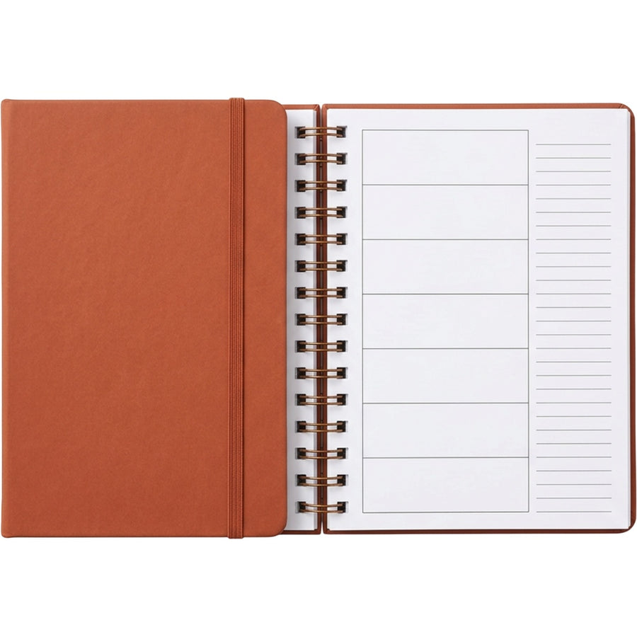 Zxkvp B6 Undated Weekly Wire Planner Terracotta